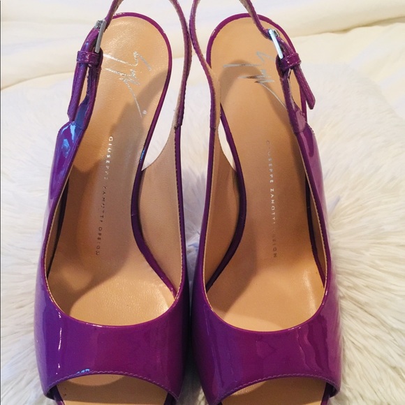 Giuseppe Zanotti Design Lavender Sling Back Heels - Picture 2 of 8